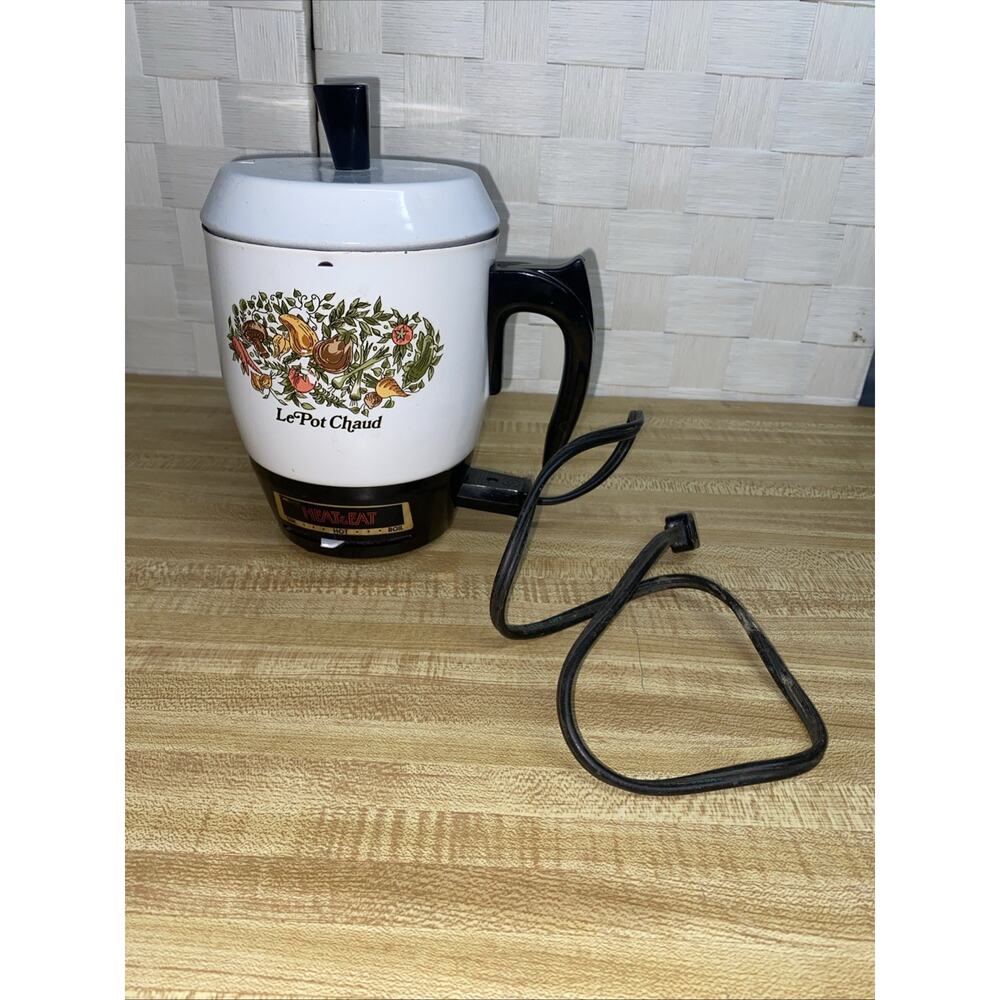 VTG 70s HEAT & EAT Electric Pot "Le Pot Chaud" TESTED Spice Of Life